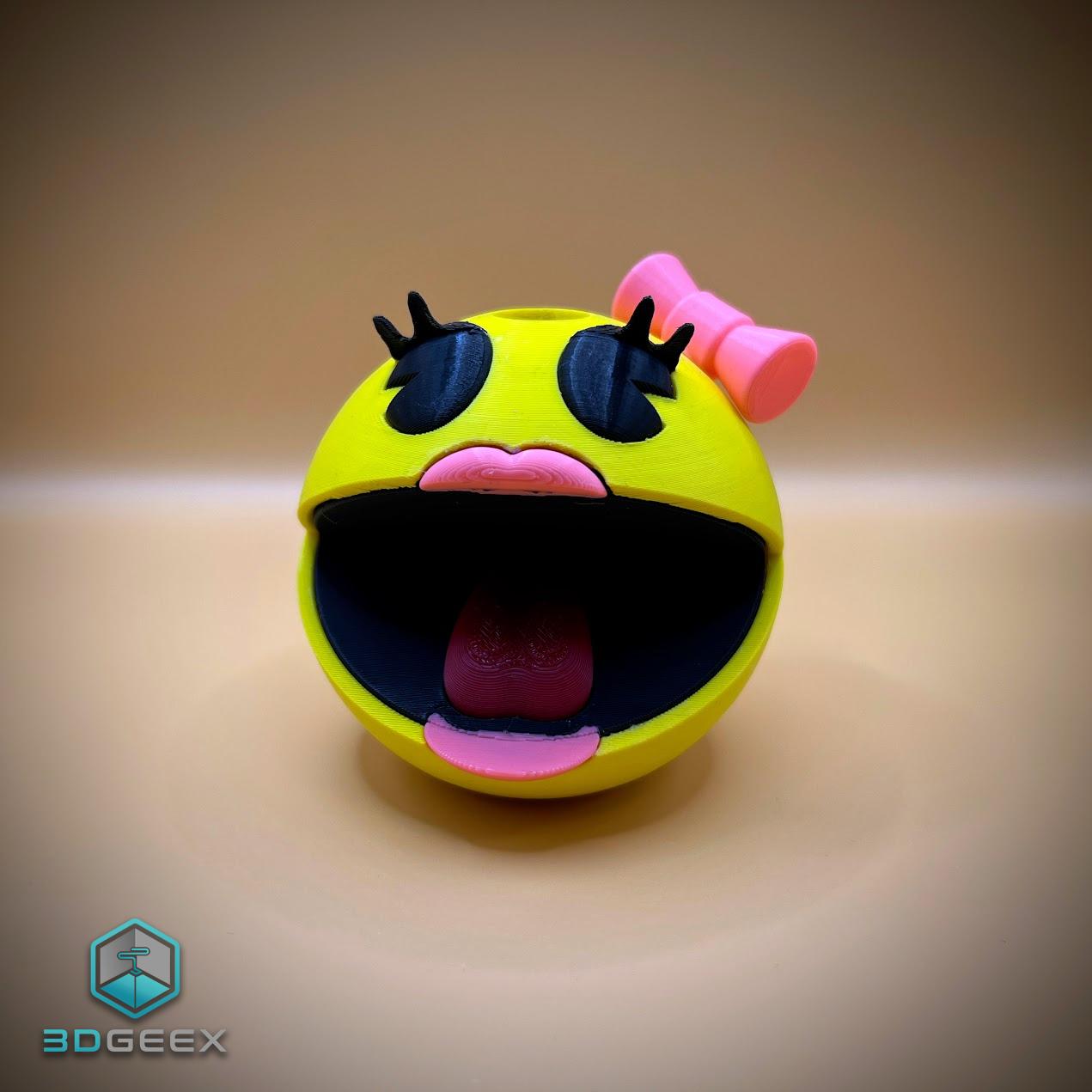 Ms. Pac-Man Pencil Holder 3d model