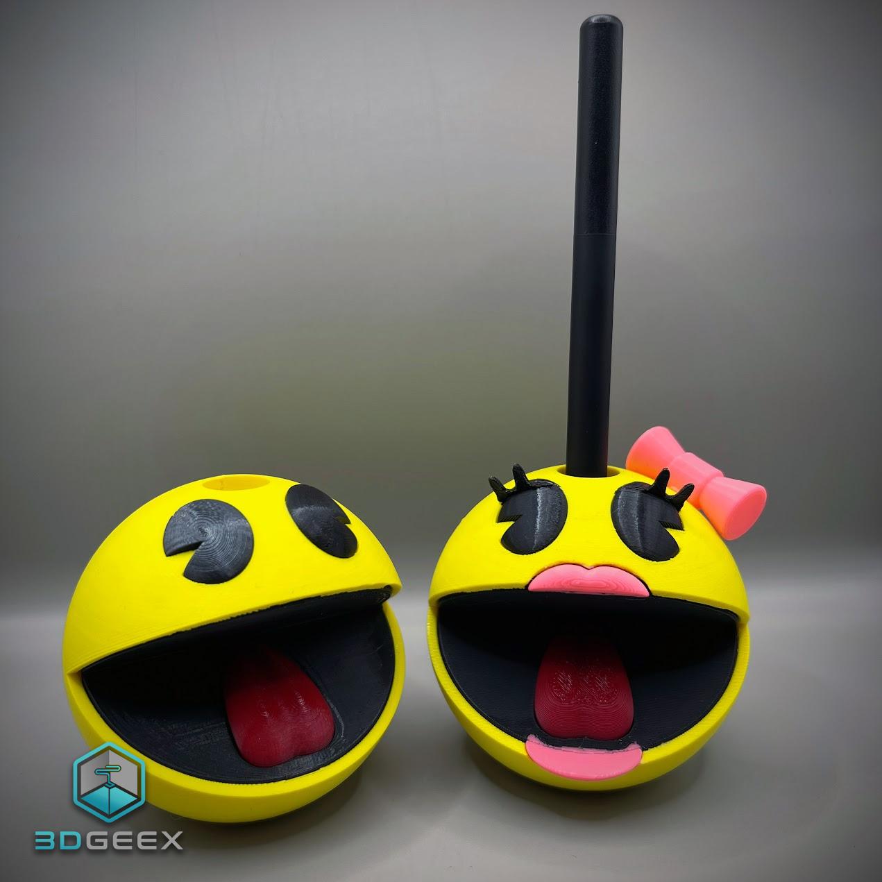 Ms. Pac-Man Pencil Holder 3d model