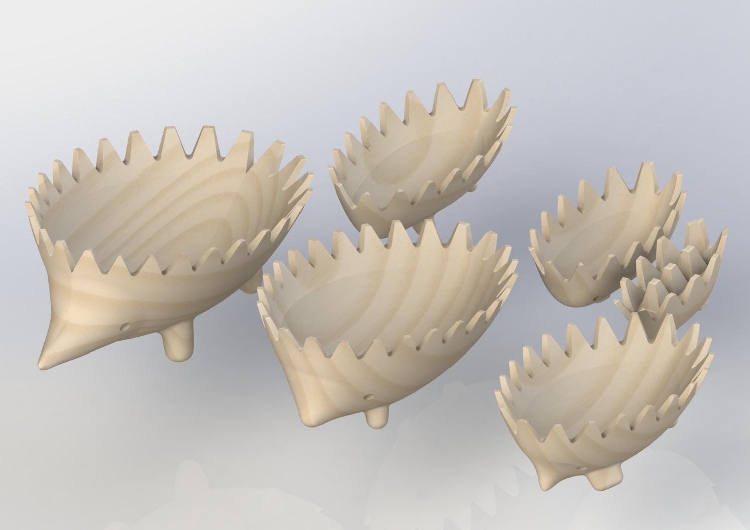 Stackable Hedgehogs 3d model