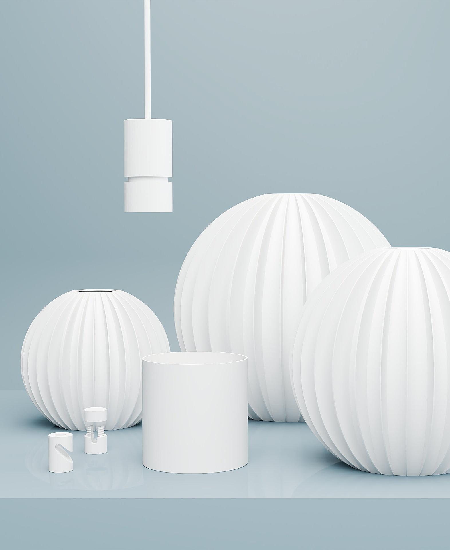 BALL STRAIGHT LAMPSHADE 3d model