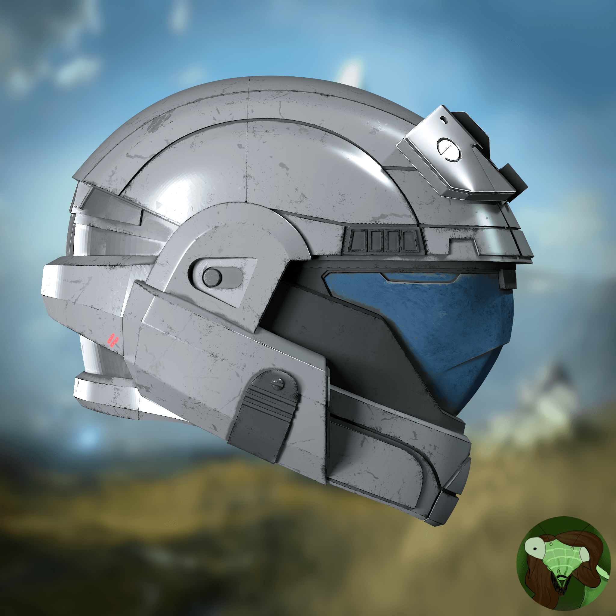 Halo: Reach ODST Helmet Attachments 3d model