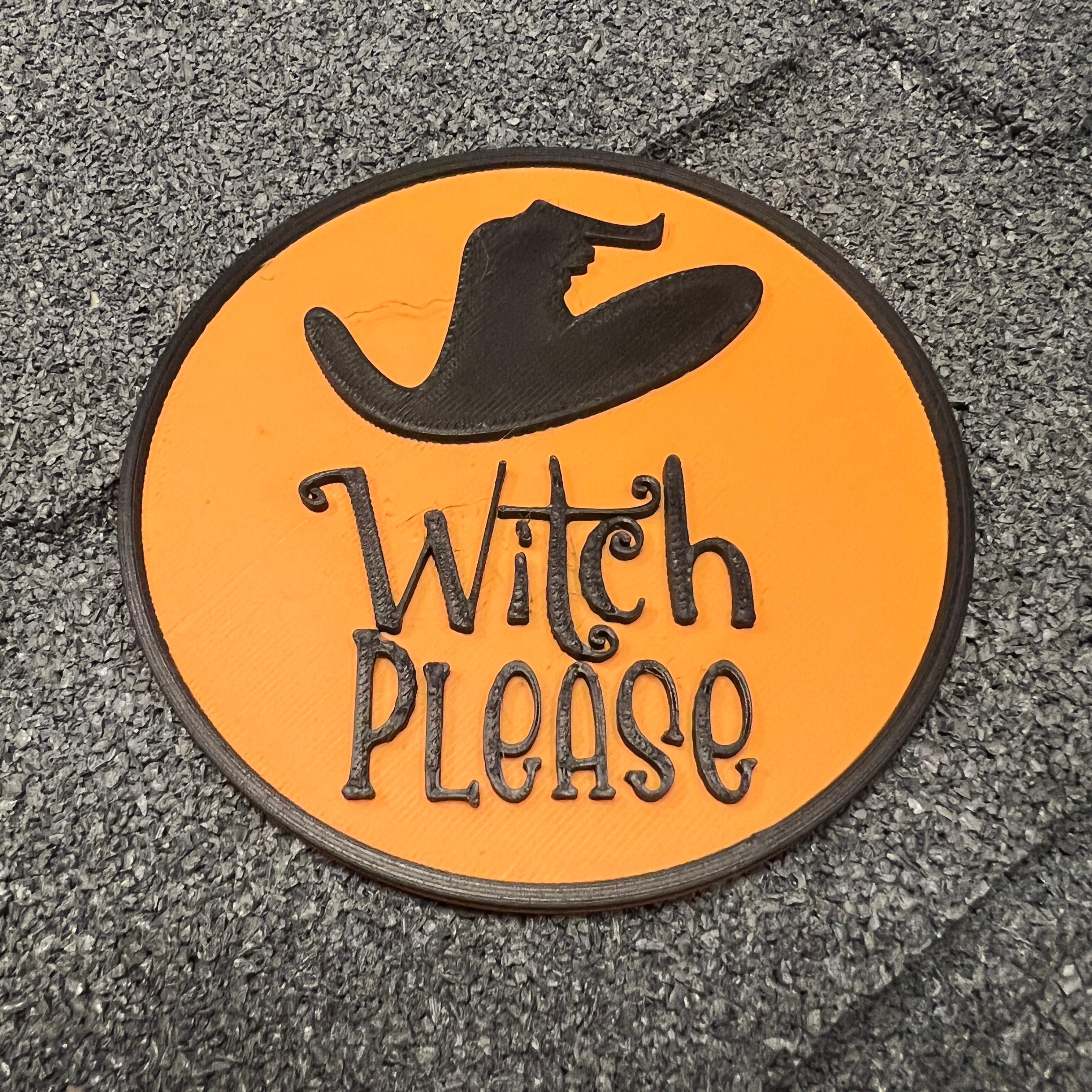Witch Please Coaster 3d model