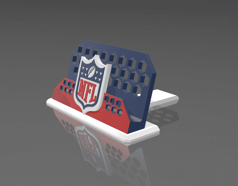 NFL graded card holder 3d model