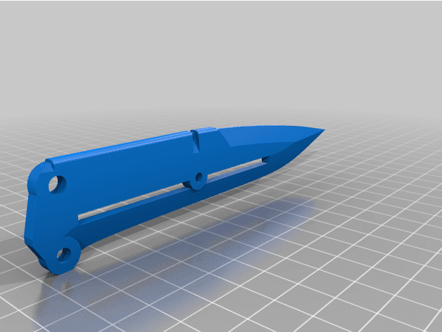 Vibroblade inspired Balisong/Butterfly Knife 3d model