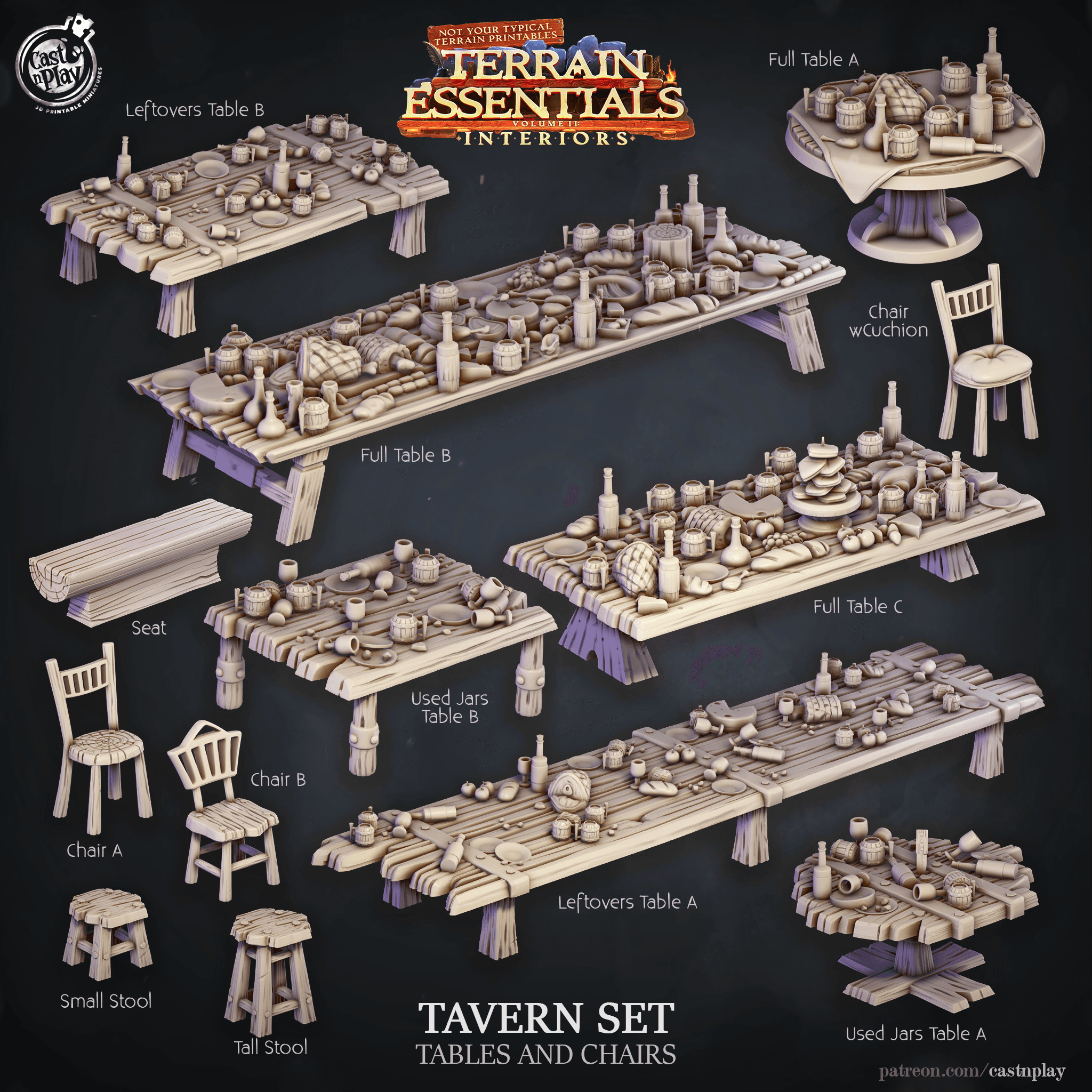 Tavern Set (Pre-Supported) 3d model