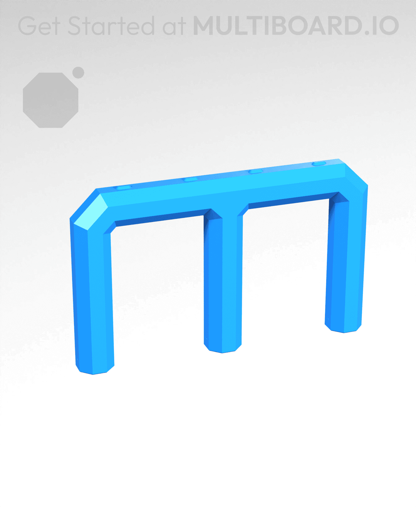 3x1.5H - Stacking Plate Handle 3d model