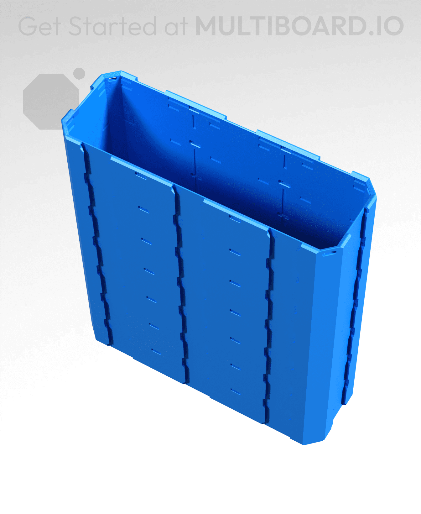 3x1x3.5 - Full Multipoint Rail - Universal Click-In Multibin Shell Extension 3d model