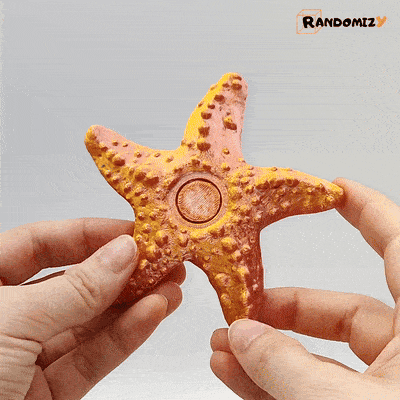 Starfish Fidget Spinner (Wide Twisted) 3d model