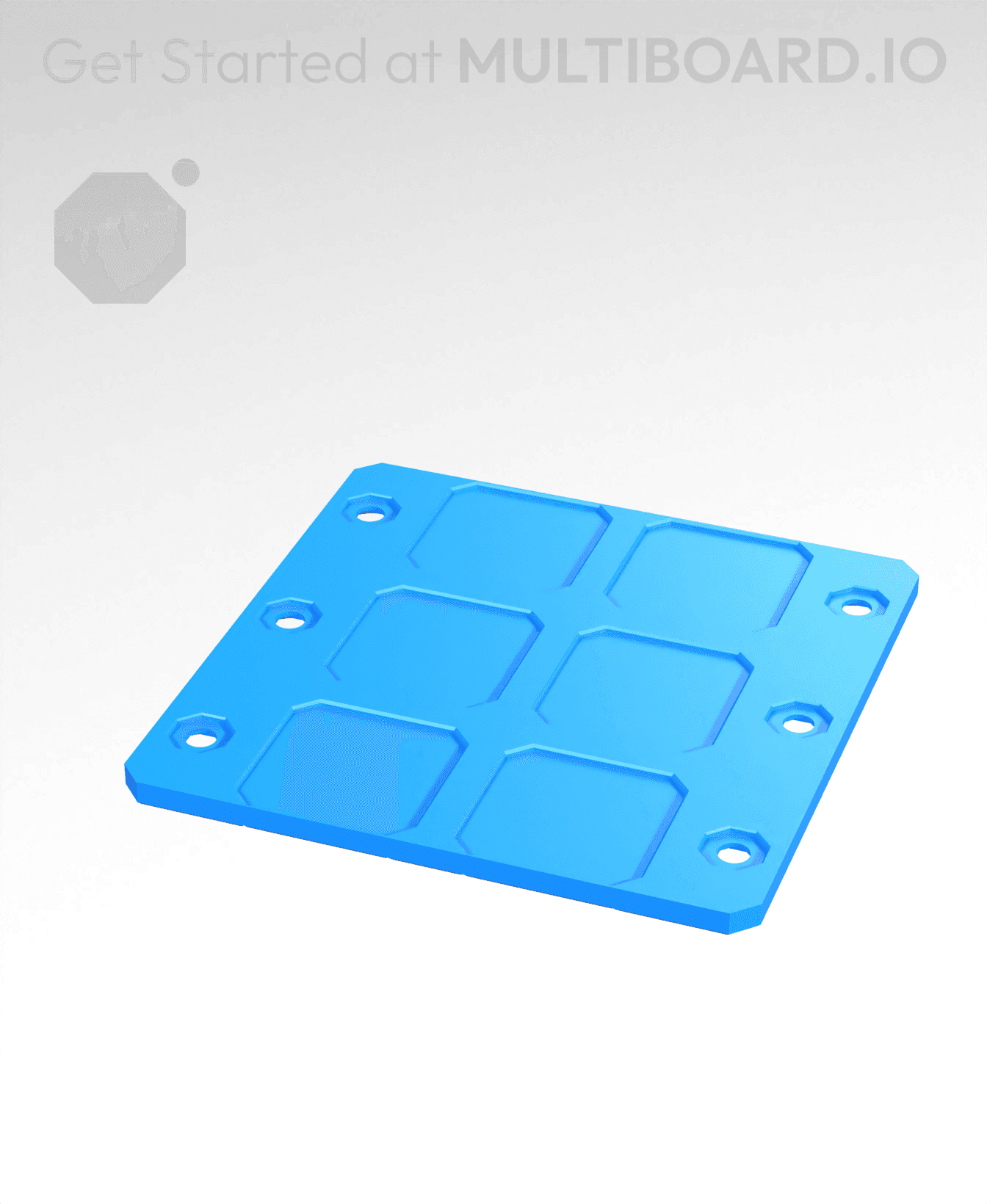 3x3 - Internal Grid - Stacking Plate 3d model