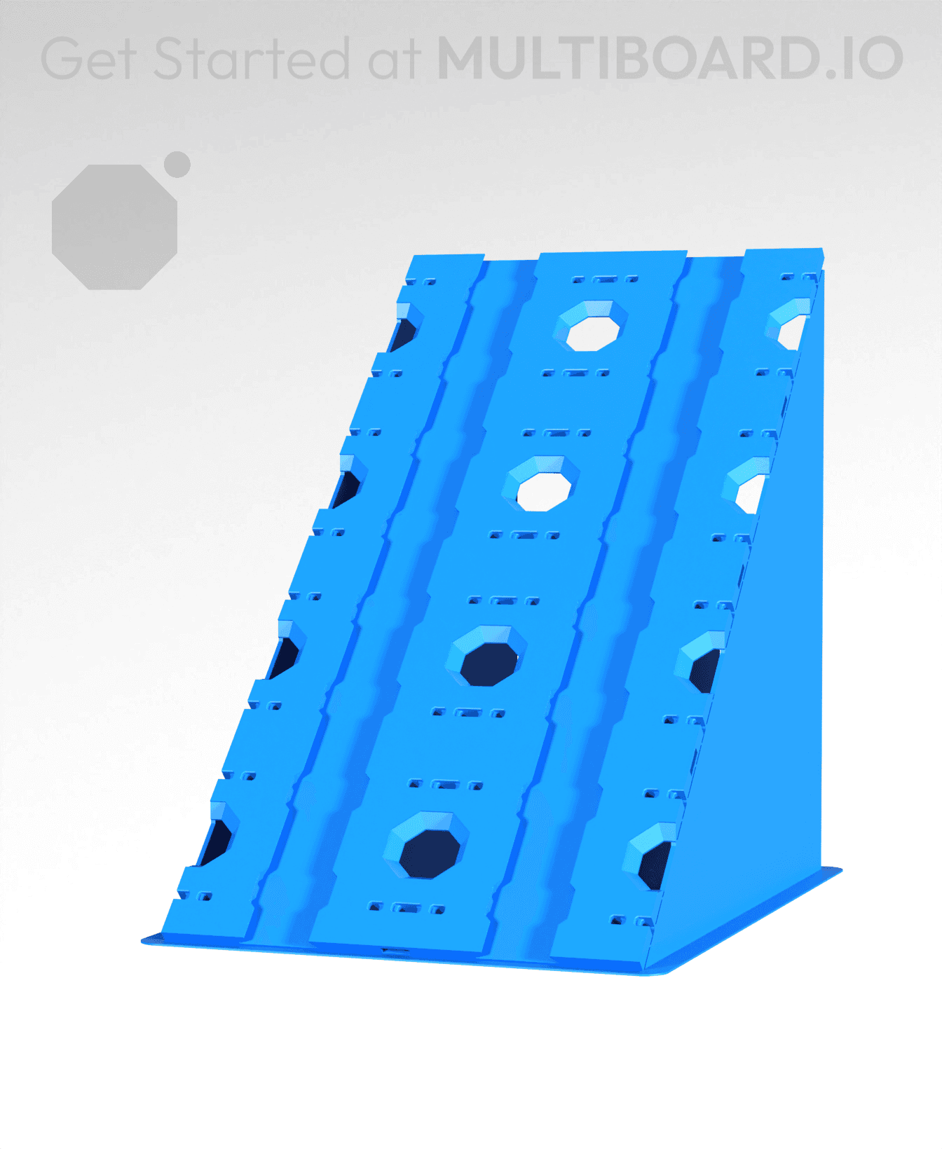 2x4 - Single-Sided Multipoint Plate 3d model