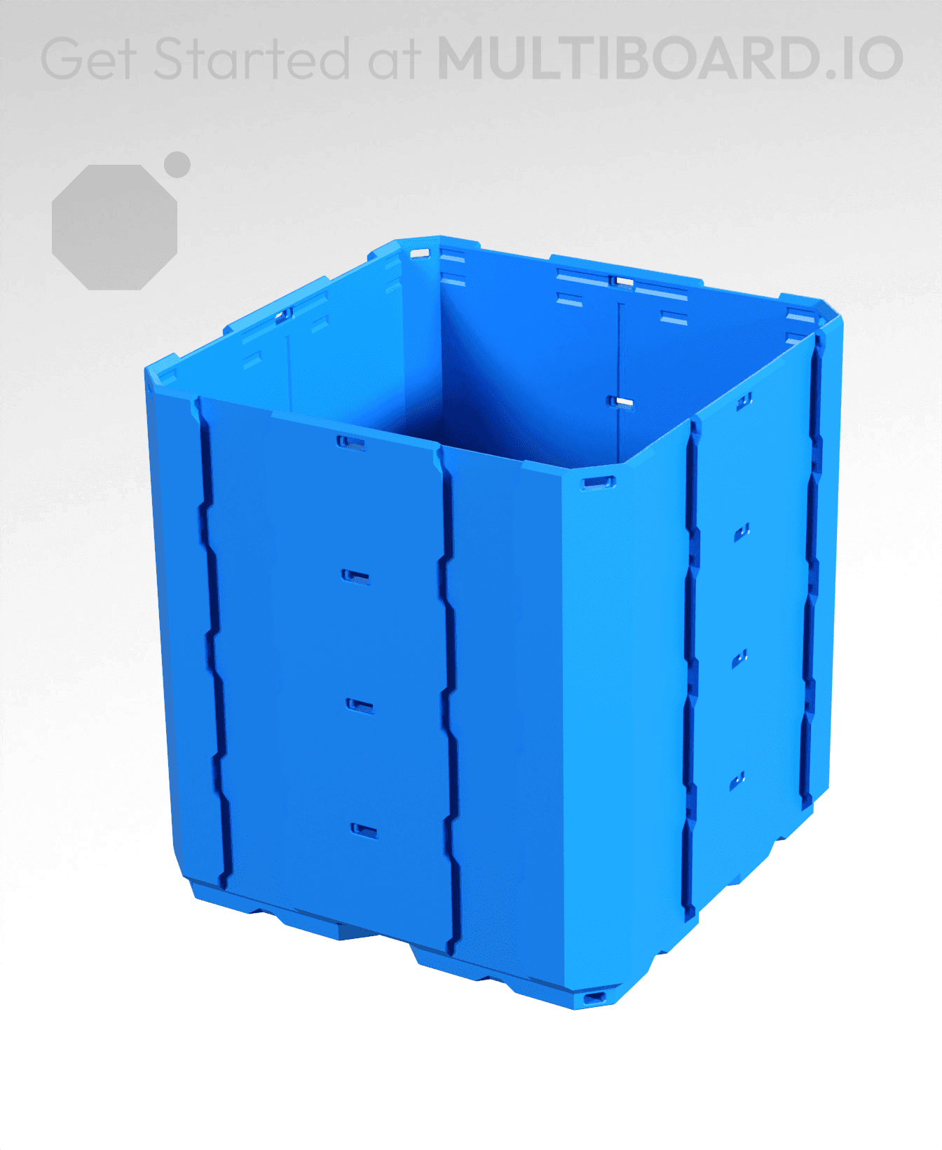 2x2x2 - Full Multipoint Rail - Multibin Shell 3d model