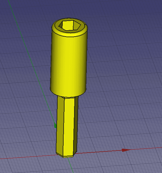 Magnetic Drill bit extension 3d model