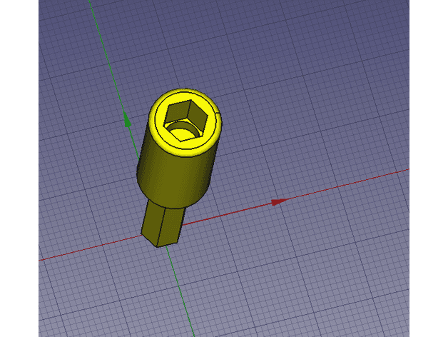 Magnetic Drill bit extension 3d model
