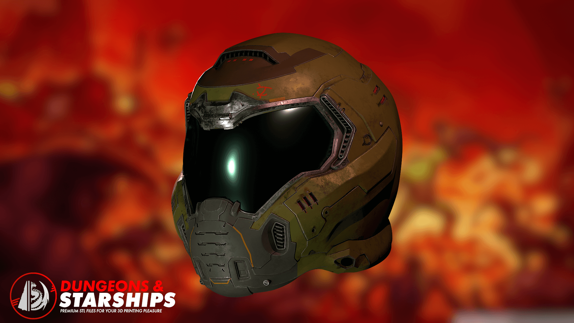 Praetorian Helmet - Doom 2016 3d model