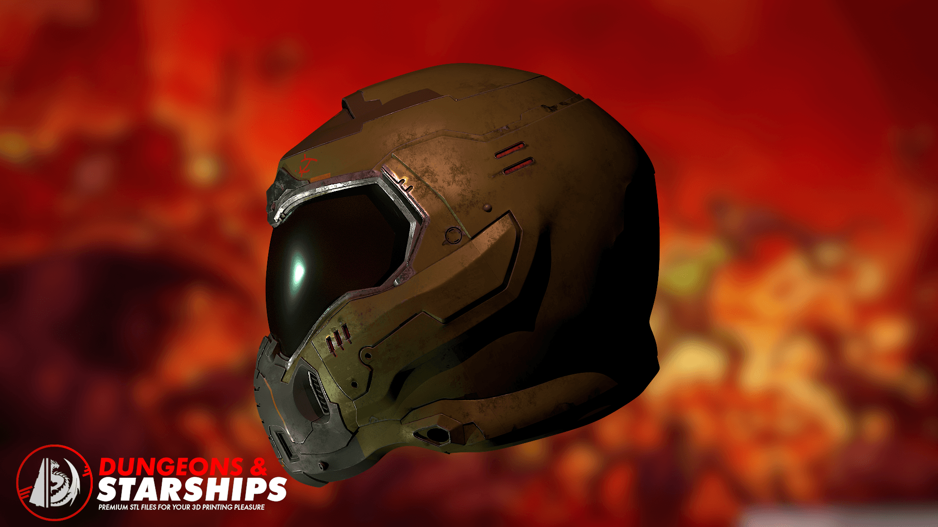 Praetorian Helmet - Doom 2016 3d model