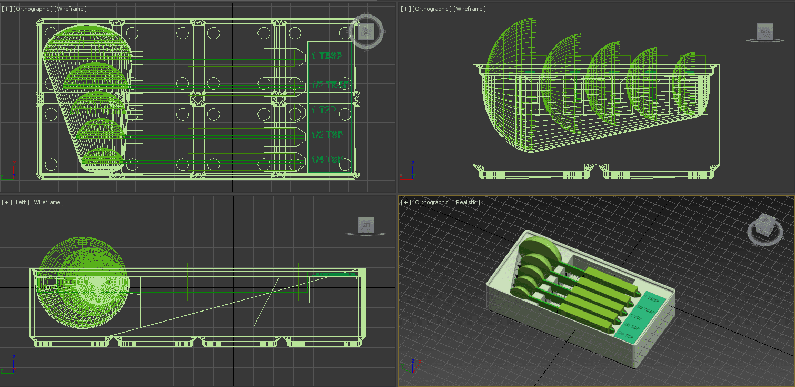 Gridfinity Measuring Scoop Bin 3d model