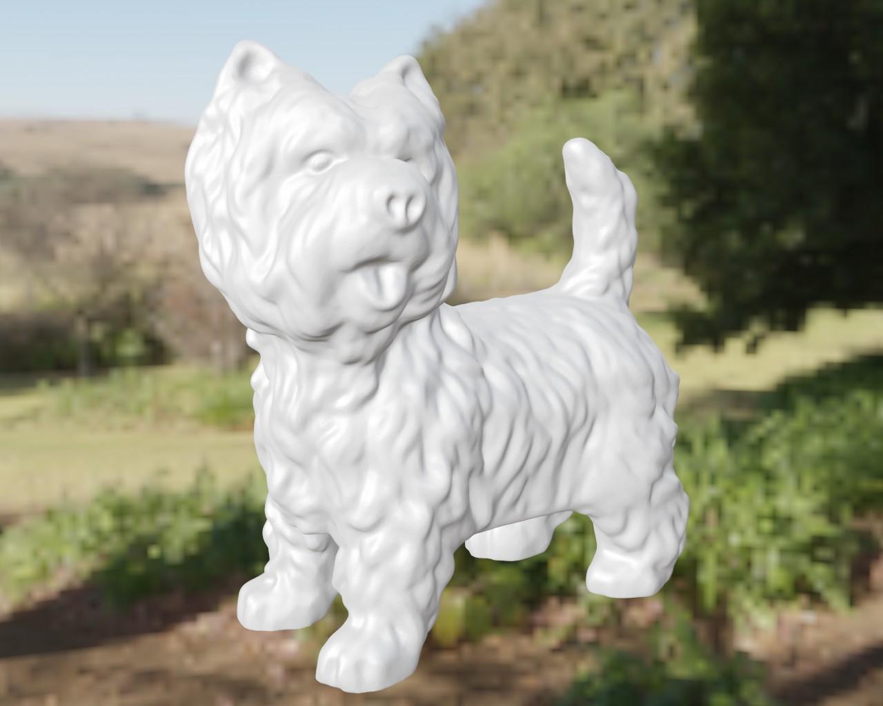 West highland terrier 3d model