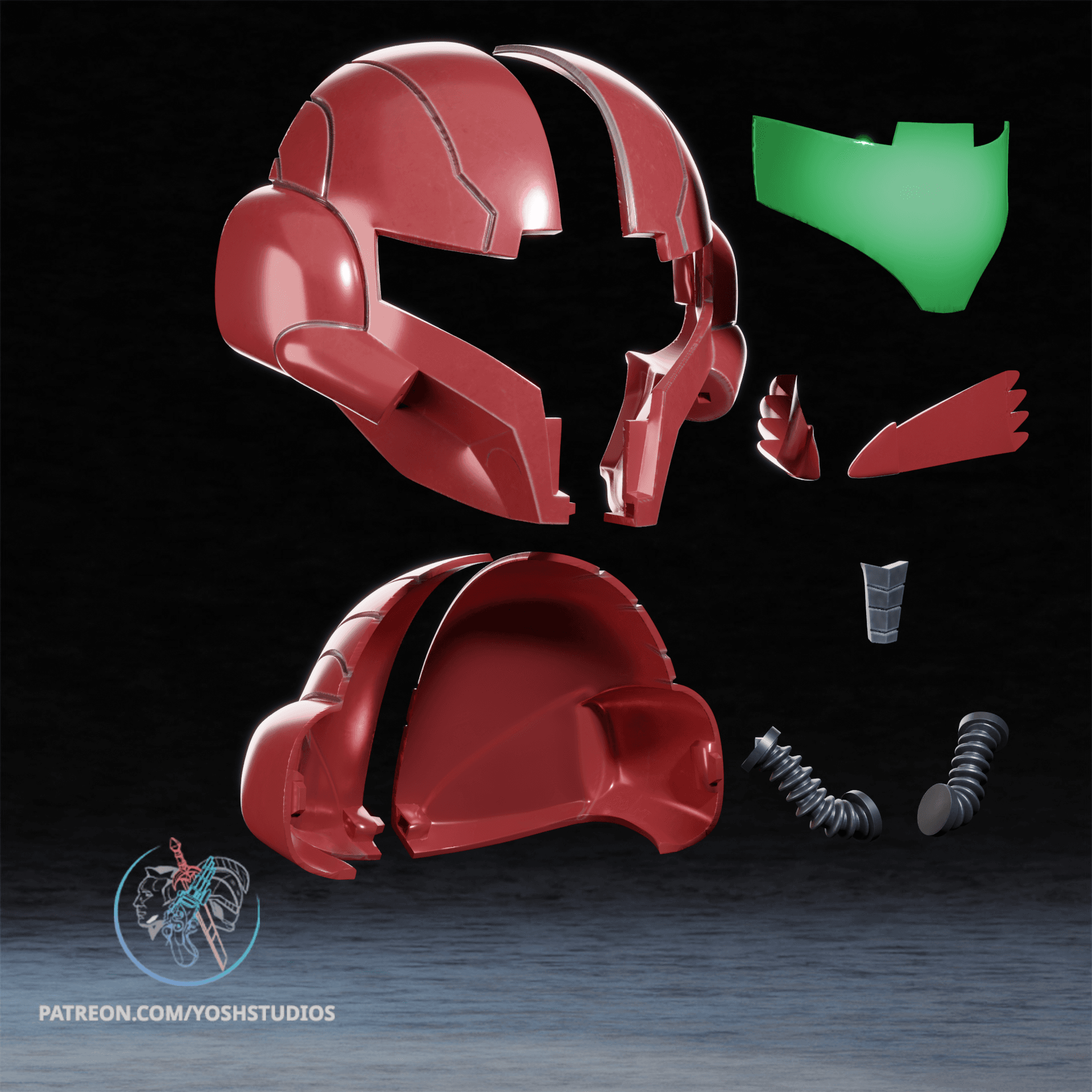 Samus Prime Helmet 3D Printer File STL 3d model