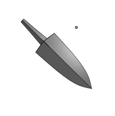 Gut's throwing Knife Berserk 3d model