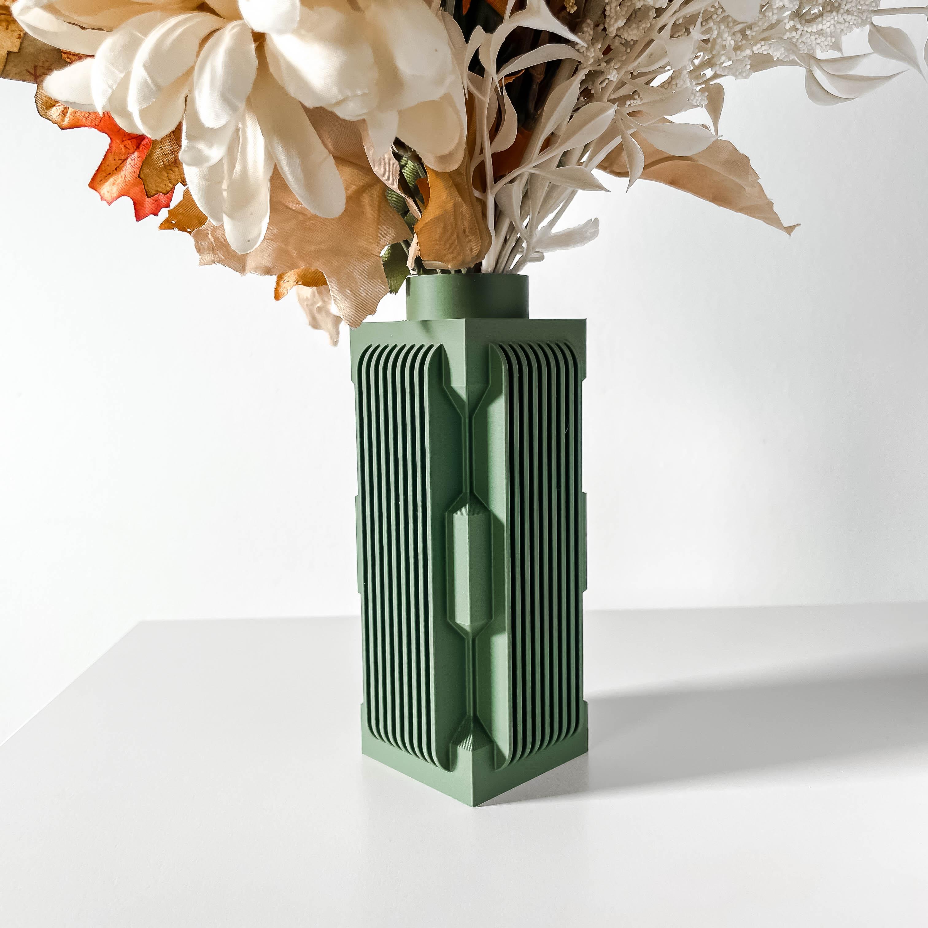 The Guso Vase, Modern and Unique Home Decor for Dried and Preserved Flower Arrangement  | STL File 3d model