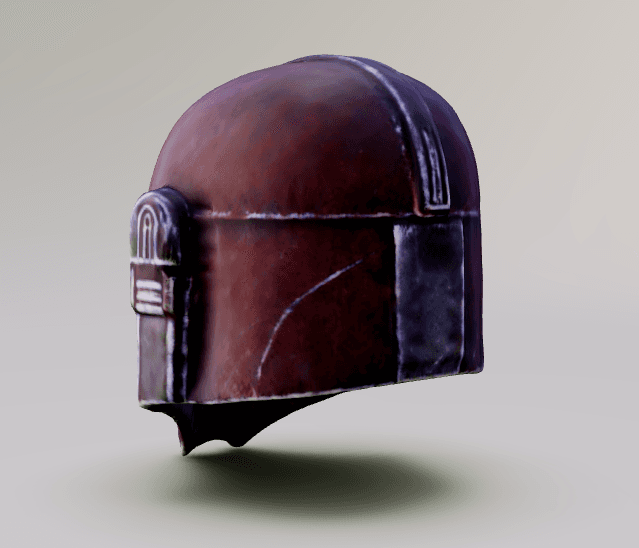 A mandalorian helmet V1 3d model