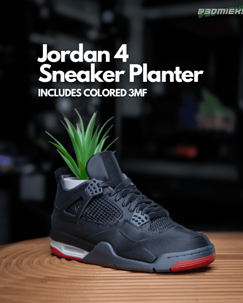 Jordan 4 Display / Mini Sneaker Planter 3d model