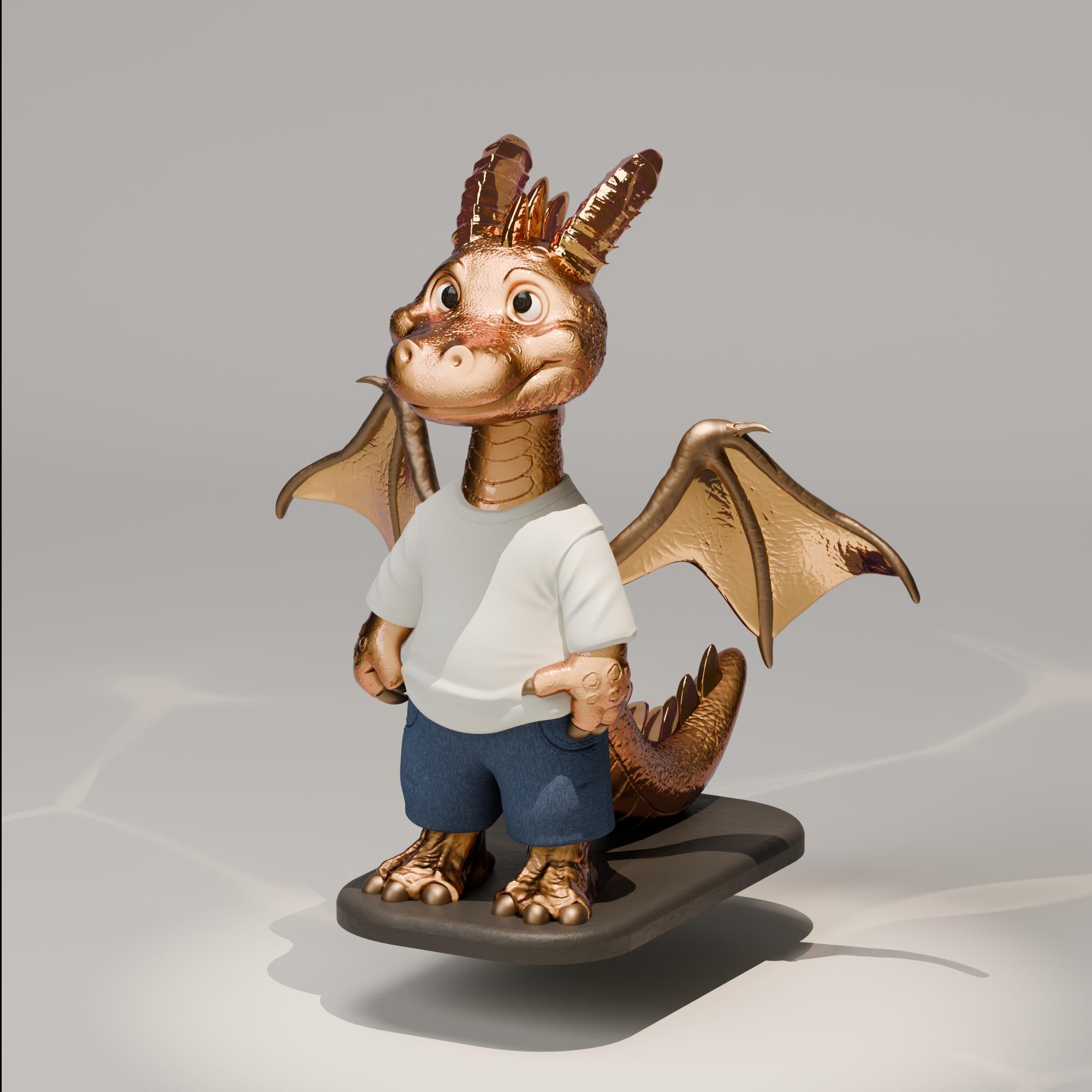 Cute Dragon - Baby Dragon 3d model