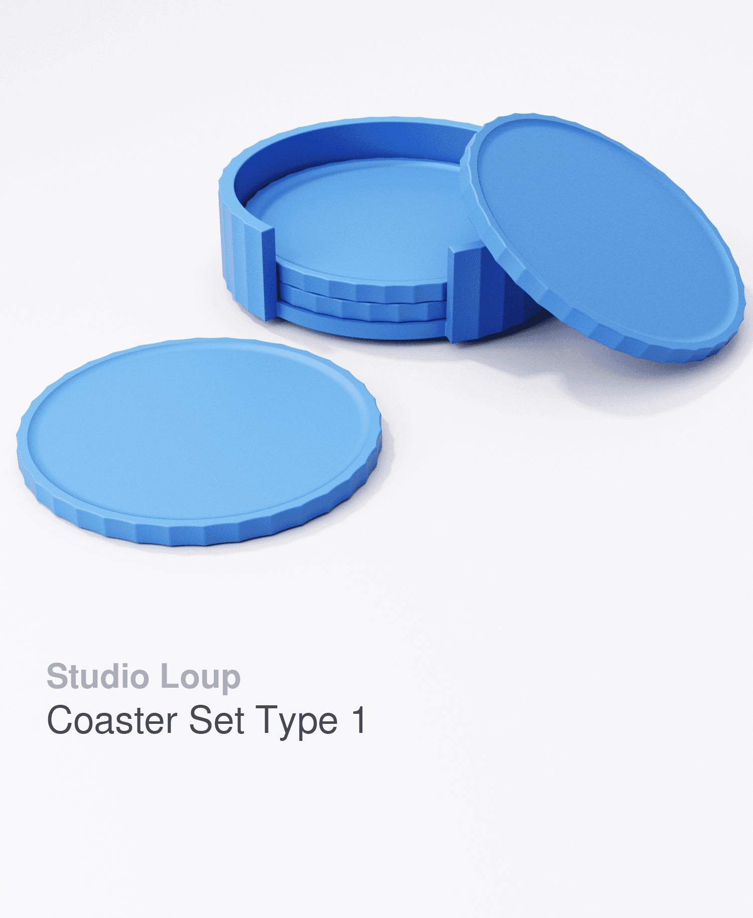 Coaster Set Type 1 3d model