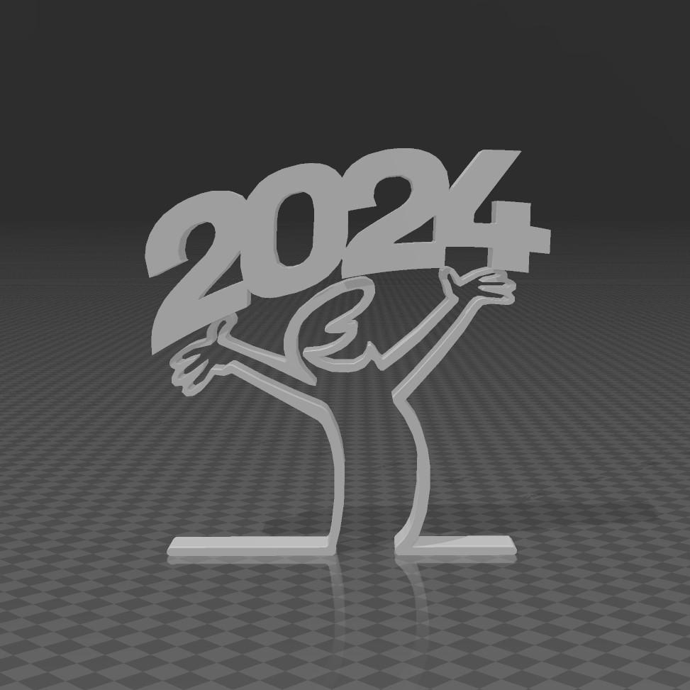 La Linea - happy new year 2024  3d model