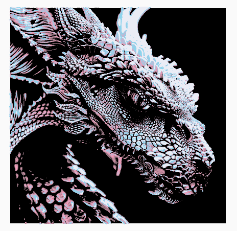 Electric Dragon MultiColor Wall Art (easy to print!) 3d model