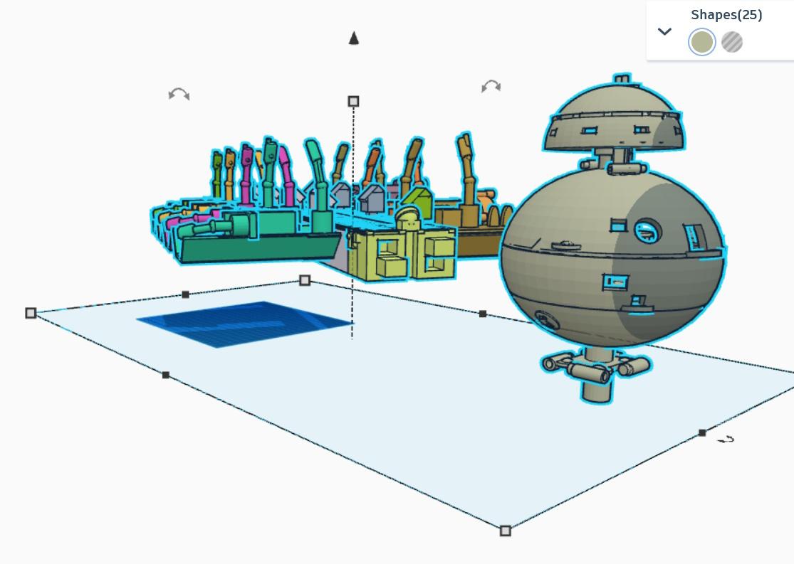 Shipyards Berth for Worker Transport Space Craft 3d model