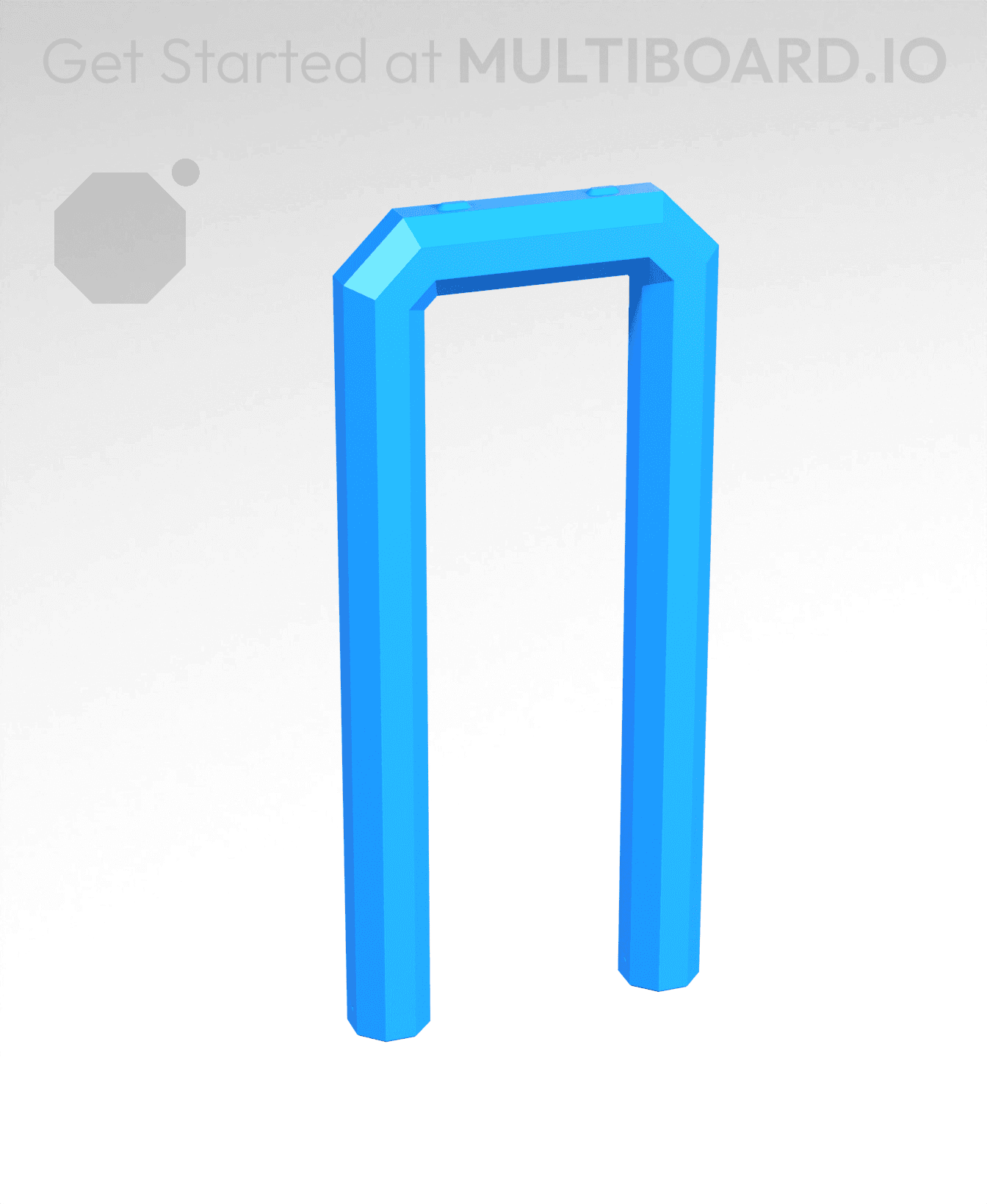 2x3H - Stacking Plate Handle 3d model