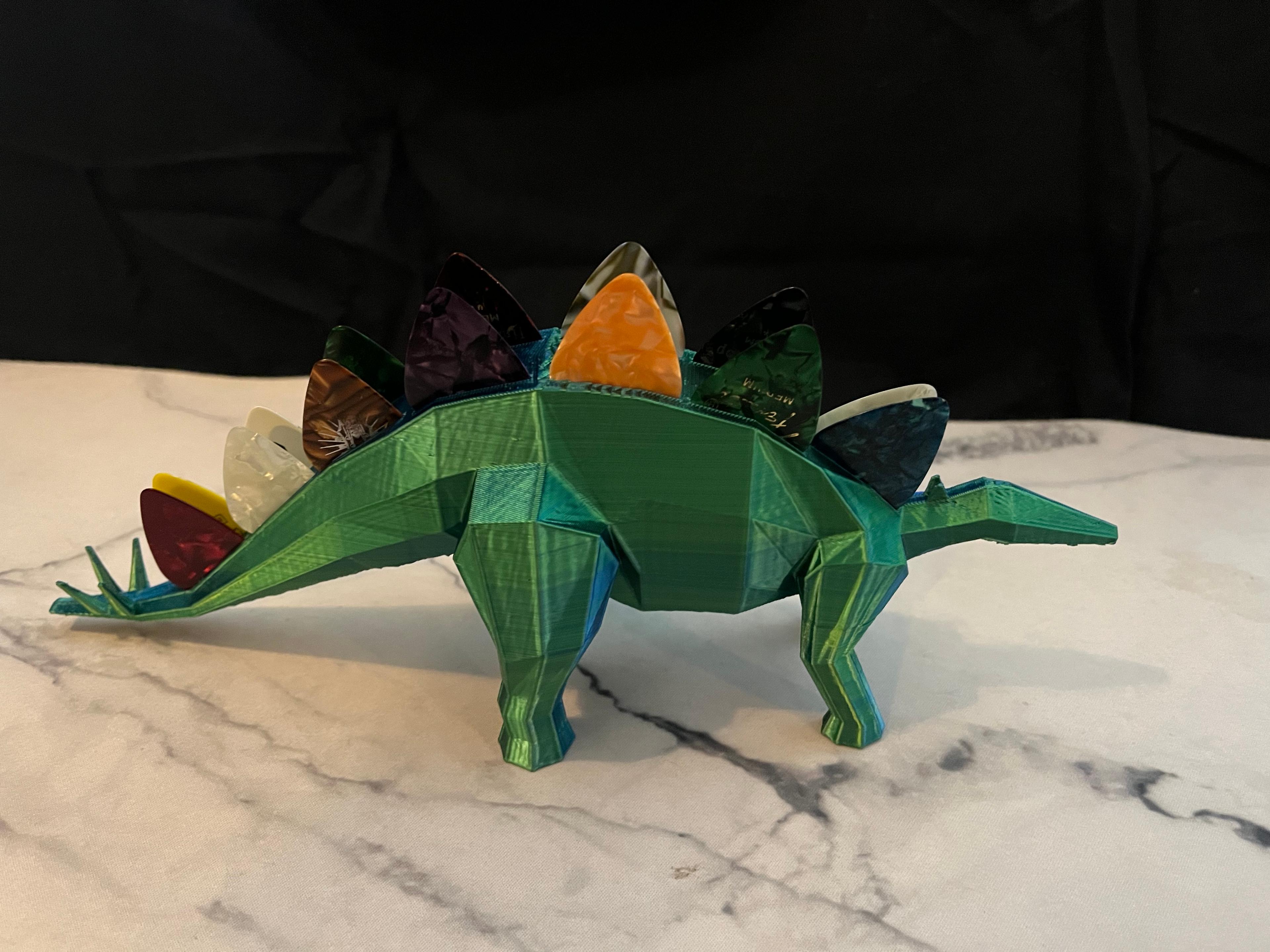 Stegosaurus pick holder stl.stl 3d model
