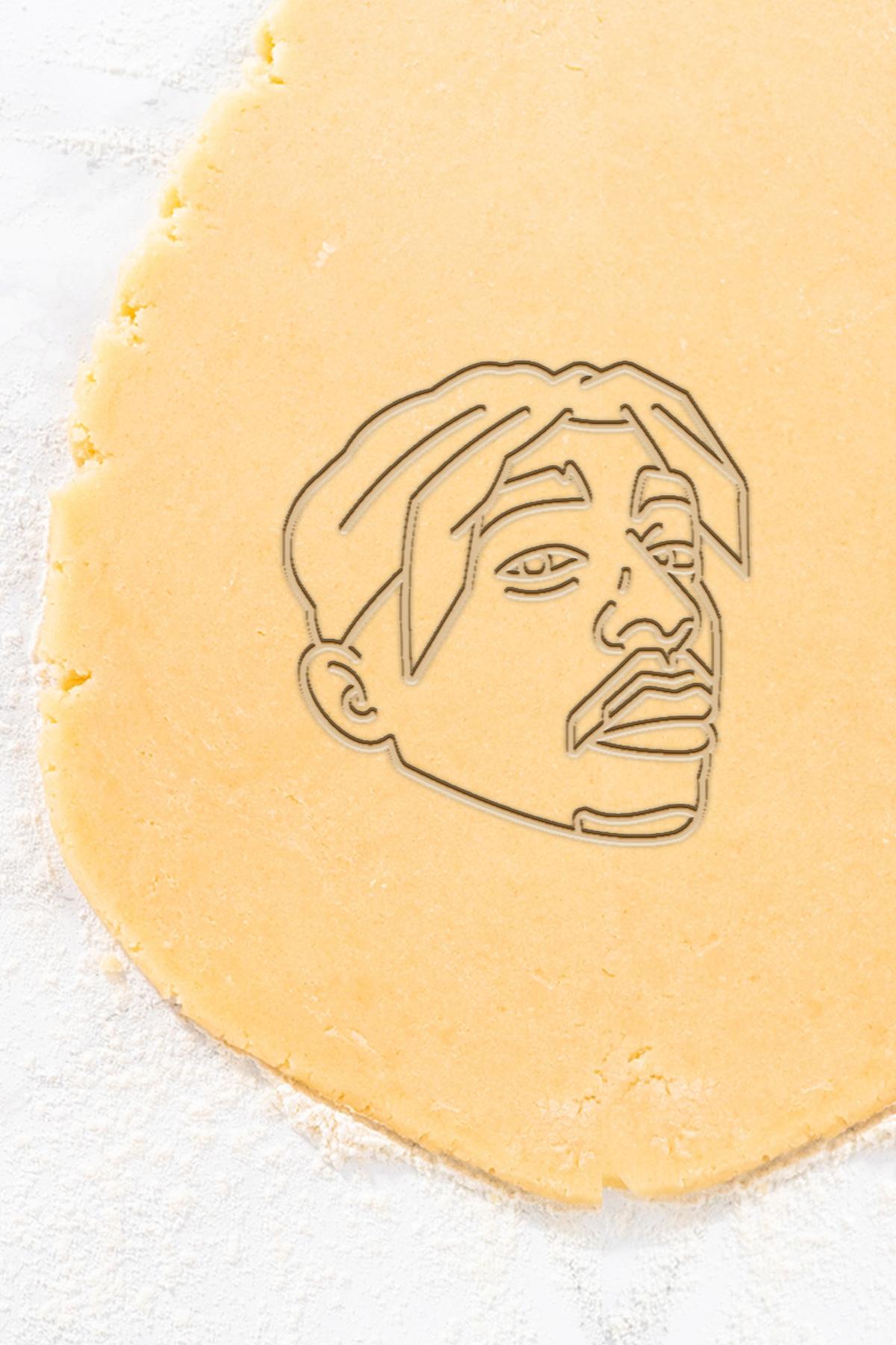 Tupac Cookie Cutter, Biscuit Cutter 3d model