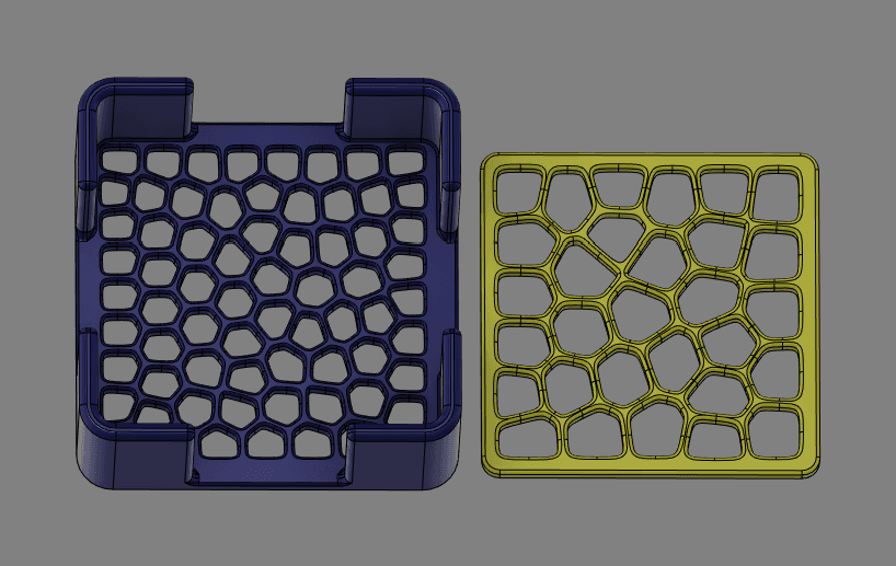 Voronoi coaster set v1.stl 3d model