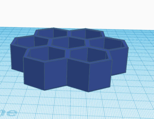 Hexagon Hexagon Dice Holder 3d model