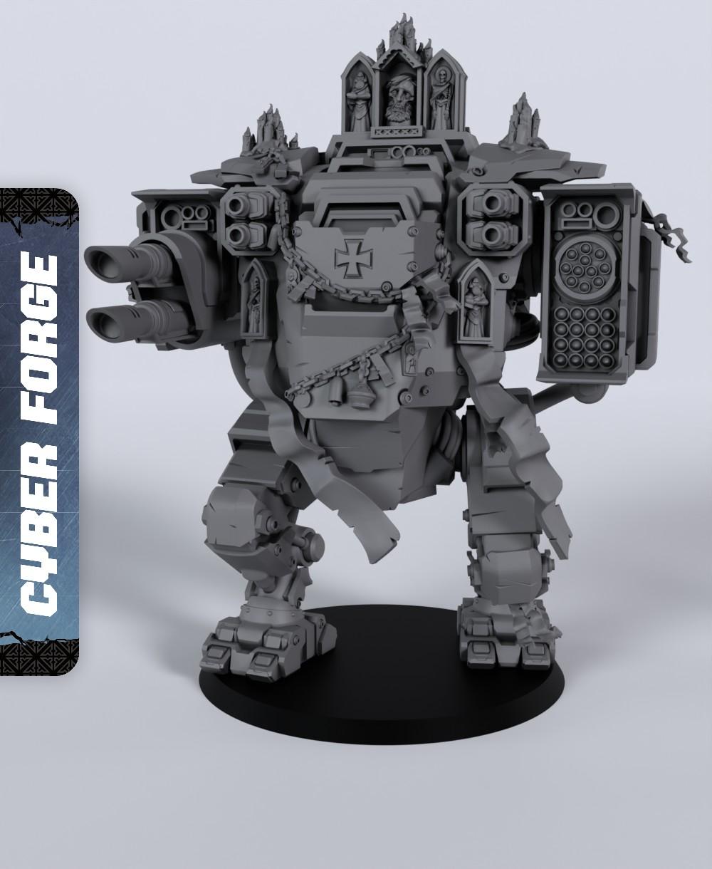 Stronghold Dreadnought - With Free Cyberpunk Warhammer - 40k Sci-Fi Gift Ideas for RPG and Wargamers 3d model