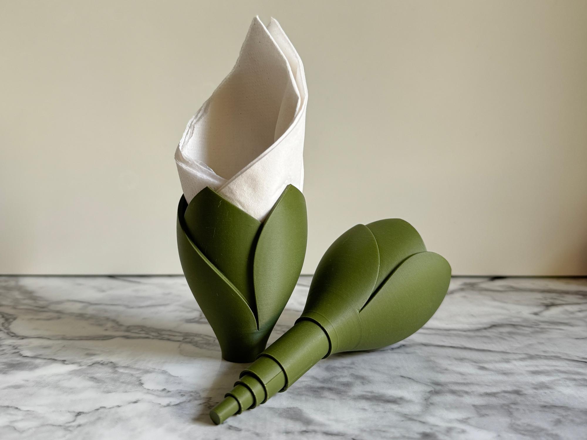 Tulip: Napkin Holder by elleSTVDIO 3d model