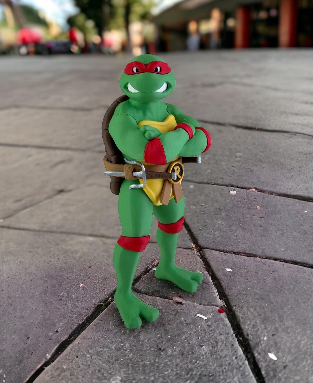 Raphael - TMNT 3D Printable Raphael - Teenage Mutant Ninja Turtles (80s-90s Cartoons) - Raph is not happy because you didn’t vote for him for the moment !! 😂 - 3d model