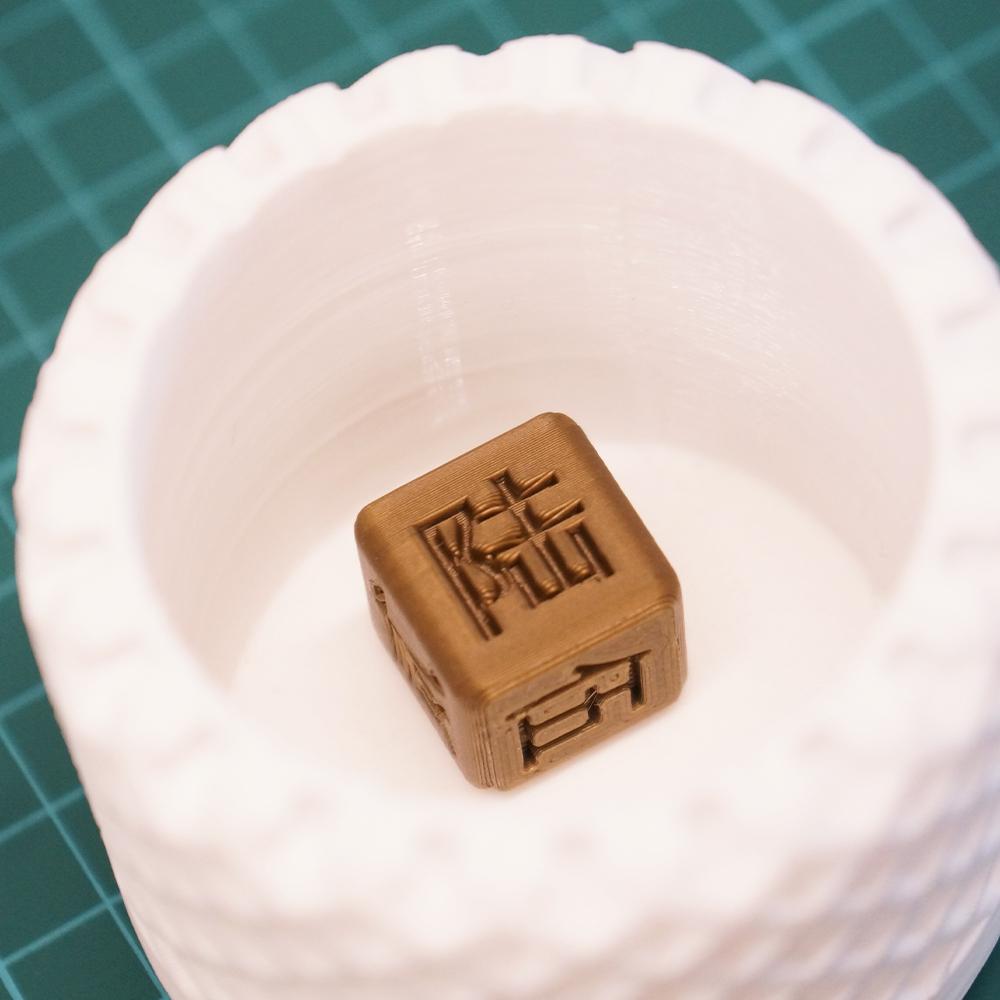 Chinese Characters Dice 3d model