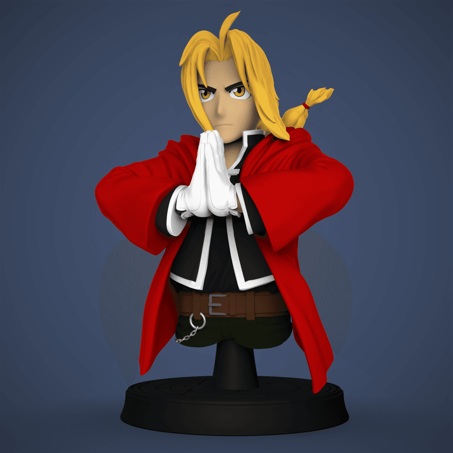 Edward Elric Bust (Fullmetal Alchemist Brotherhood) 3d model