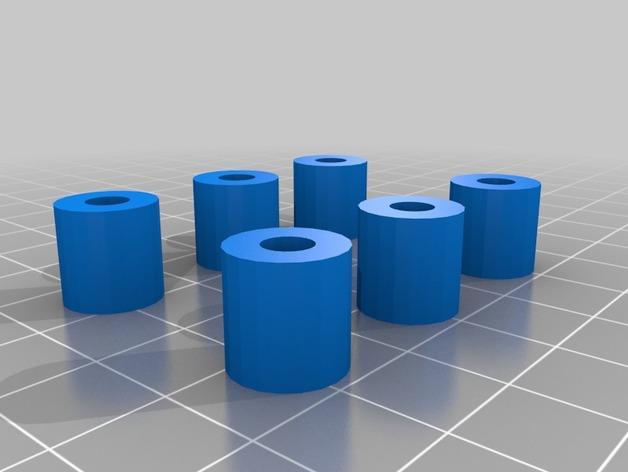 pegboard standoffs 3d model