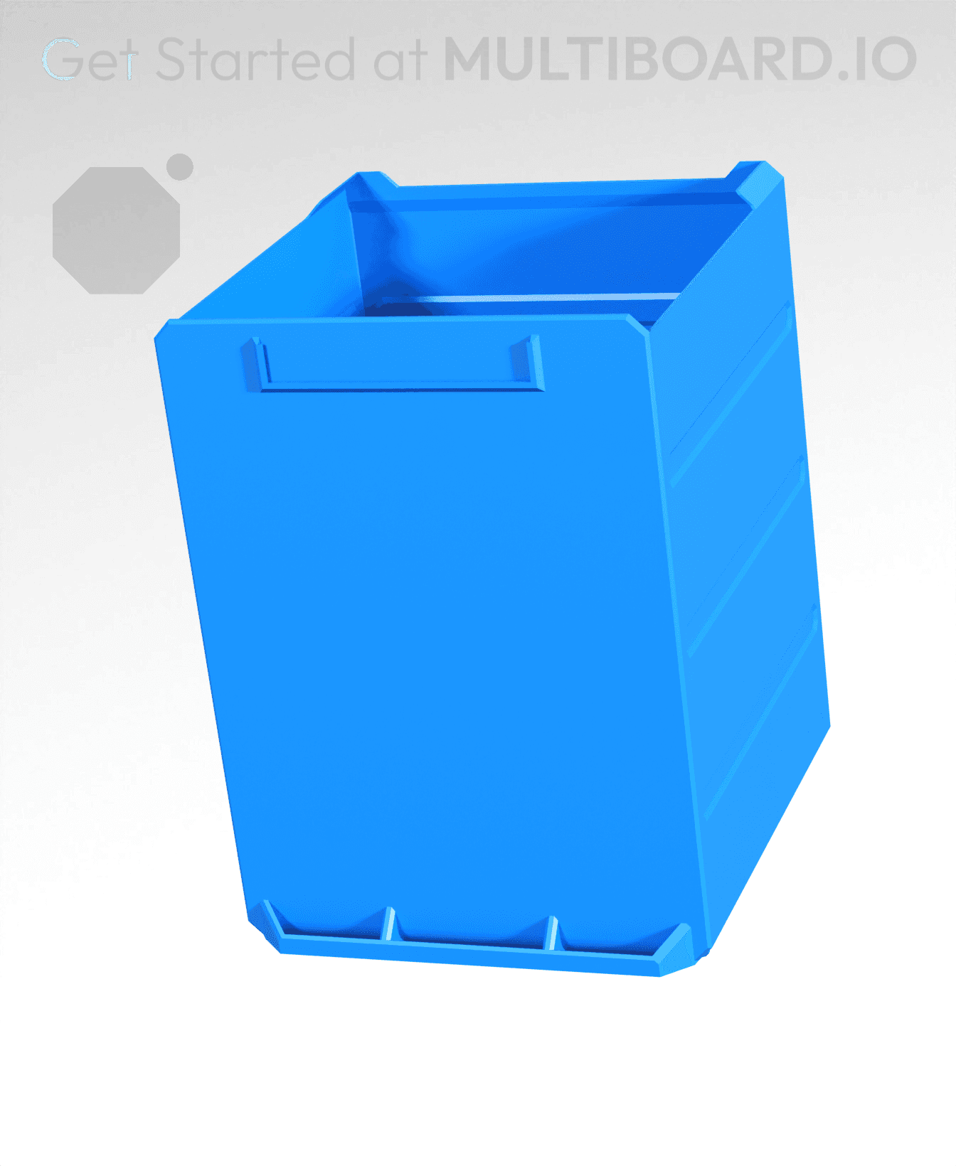 3x4x3-Deep - Multibin Simple Drawer 3d model