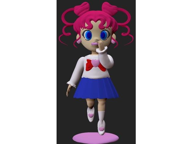 Sailor moon - ChibiChibi Doughtnut 3d model