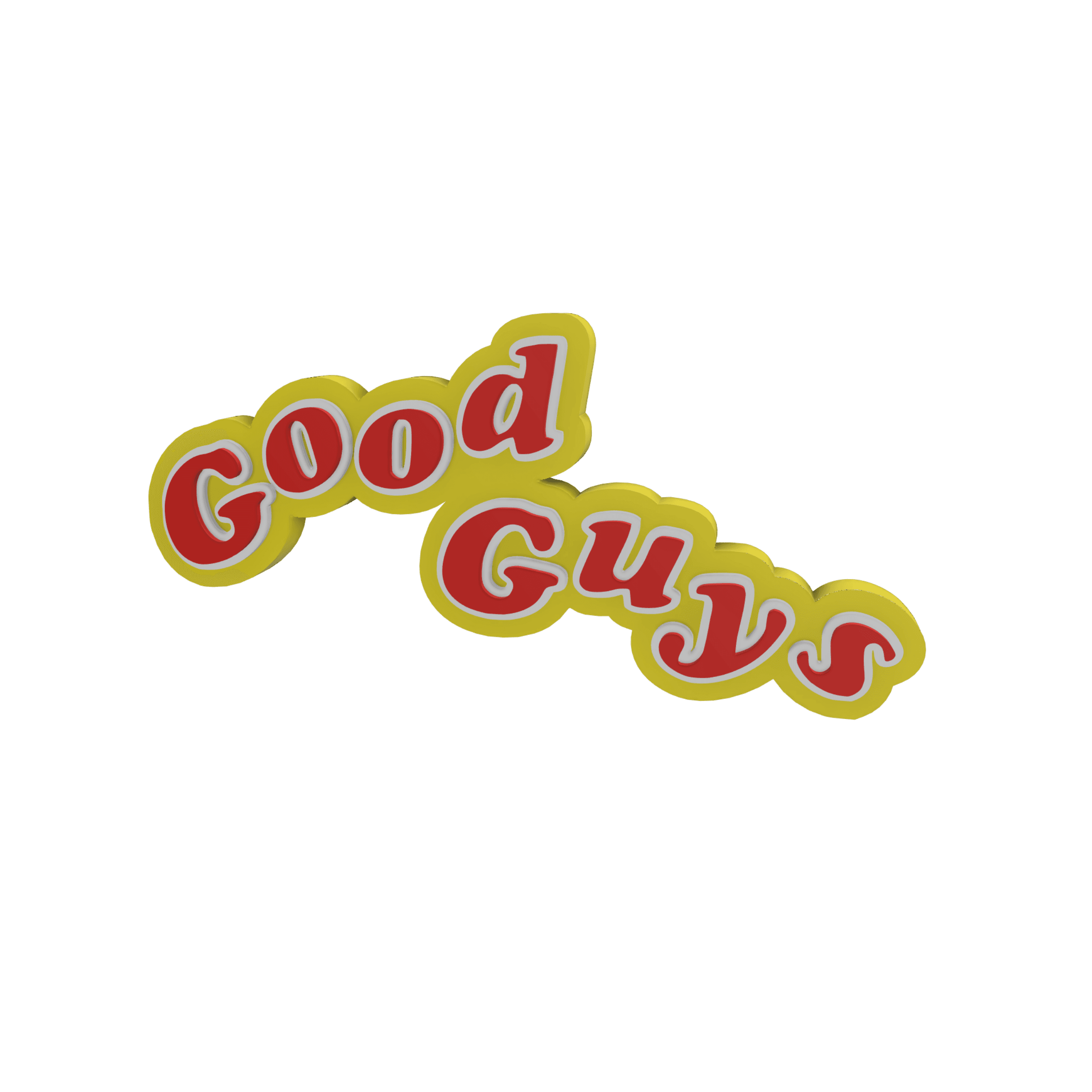 3D MULTICOLOR LOGO/SIGN - Good Guys 3d model