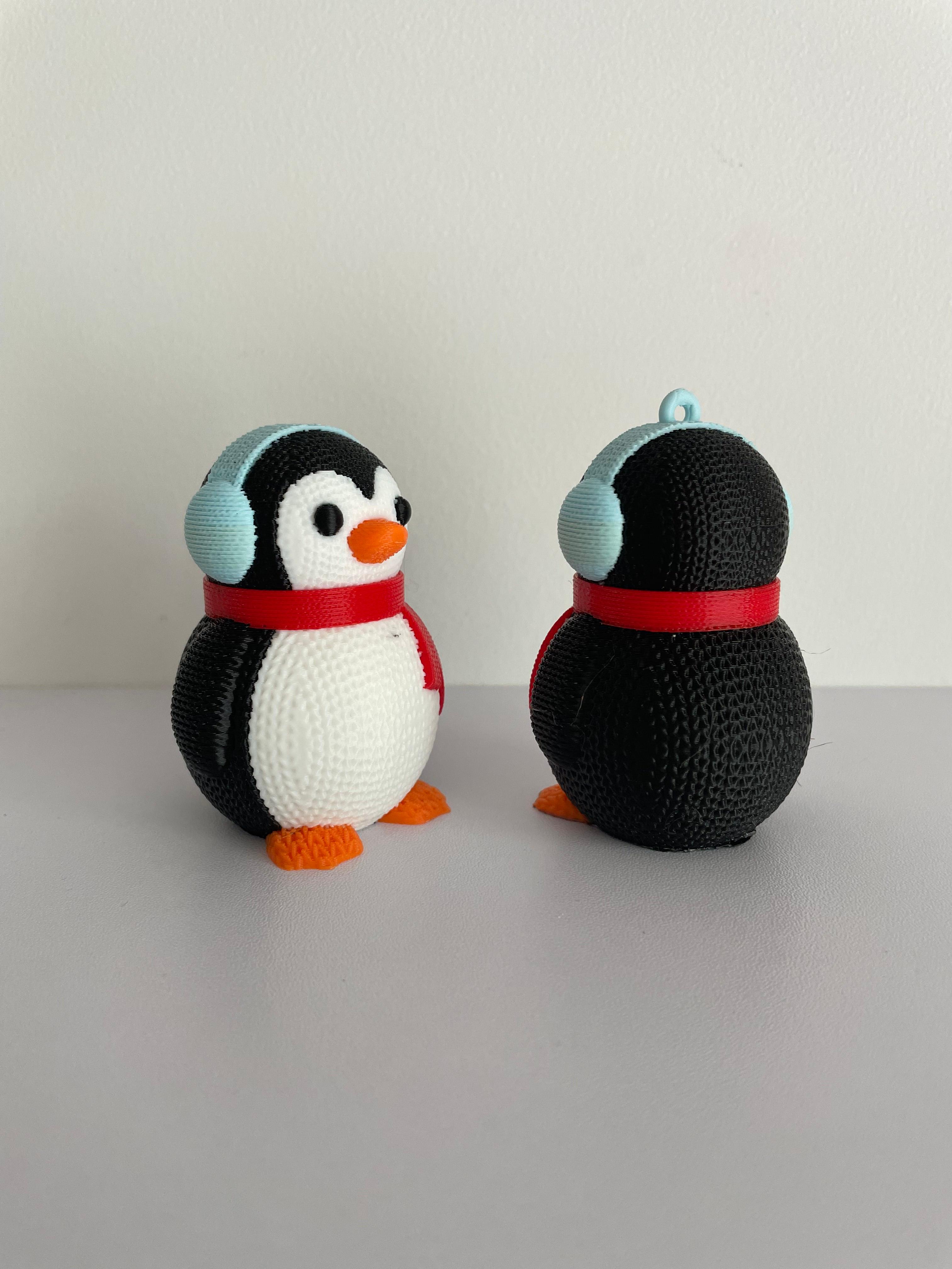 Knitted Penguin Figurine and Ornament / No Supports / 3MF Included 3d model