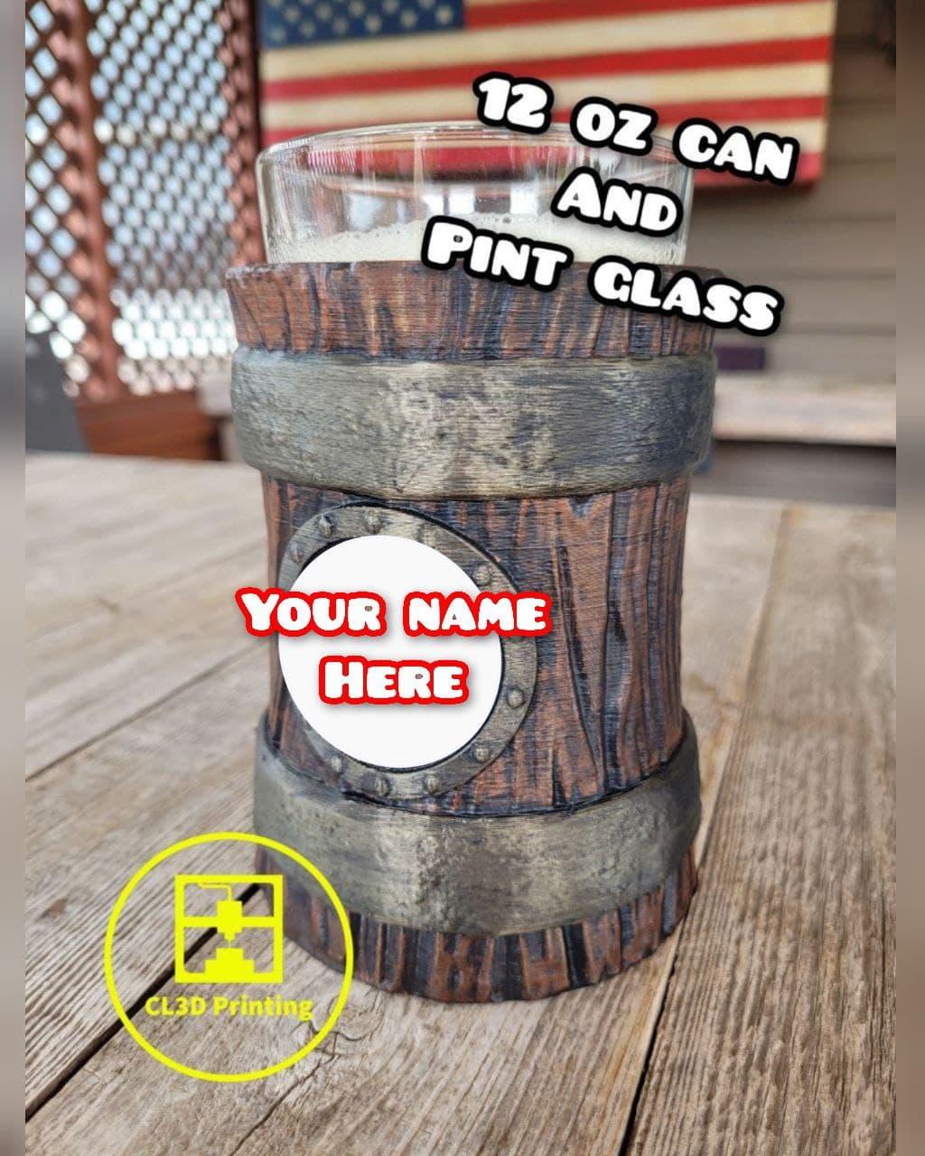 Custom Beer Can / Pint Glass Koozies - BY REQUEST 3d model