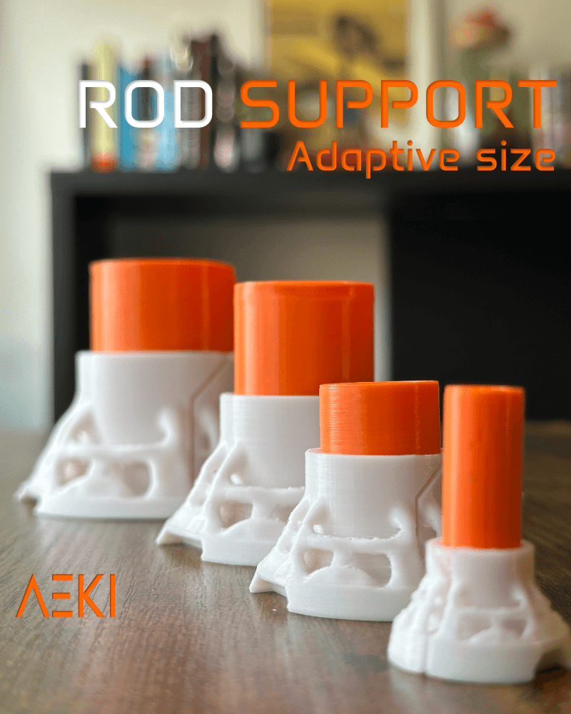 Rod support bracket Adaptive size 3d model