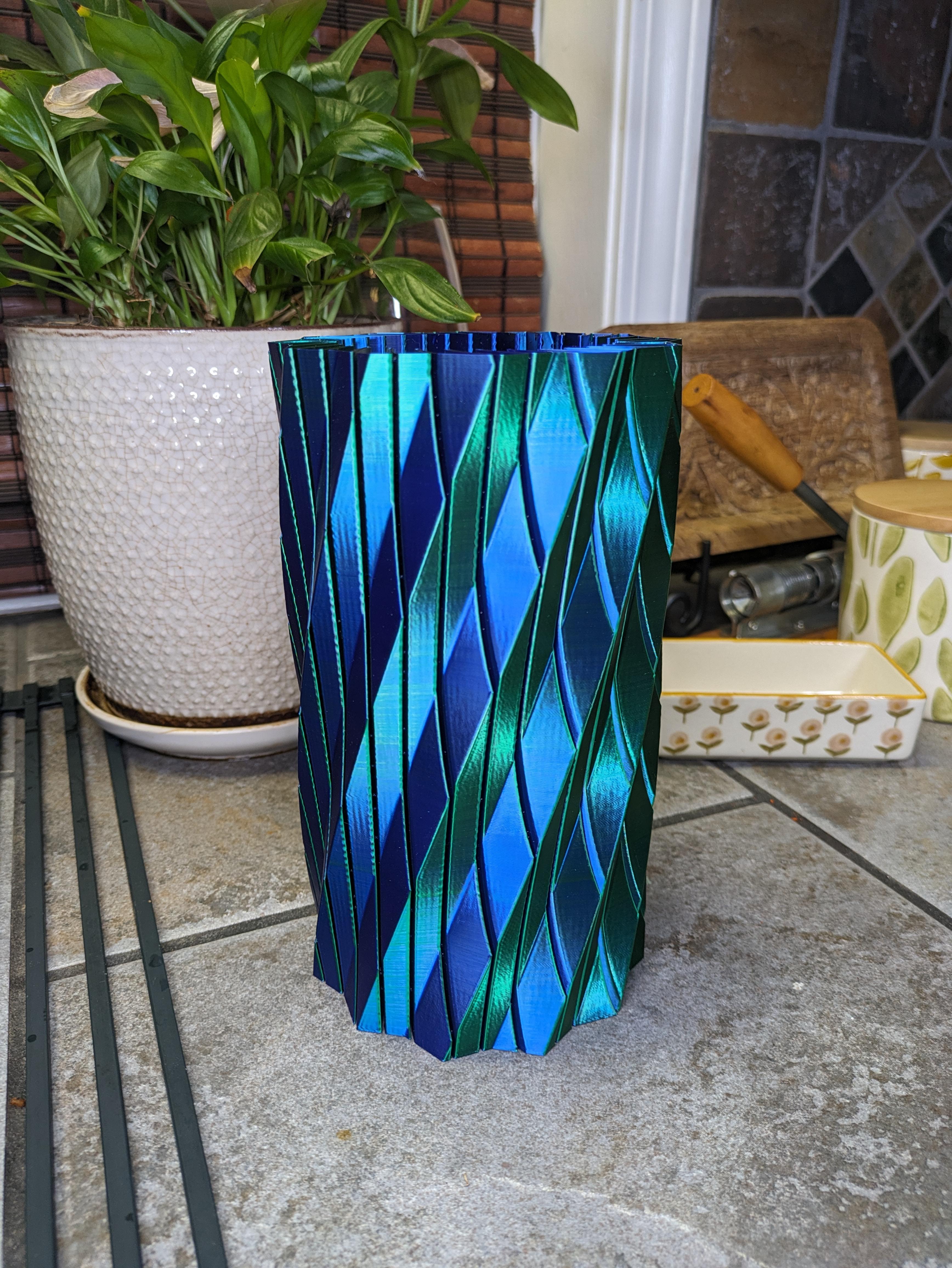Straight and Spiral Vase 3d model