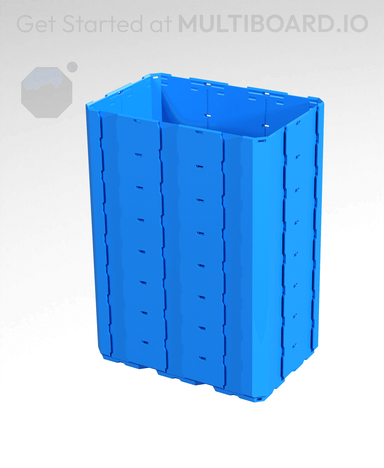 3x2x4 - Full Multipoint Rail - Multibin Shell 3d model